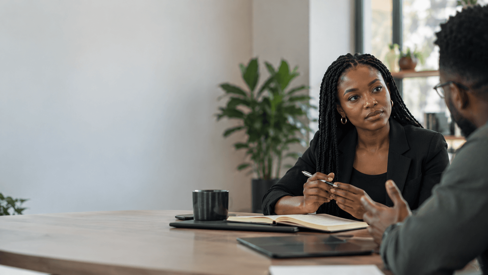 Modern African professional in career workshop environment
